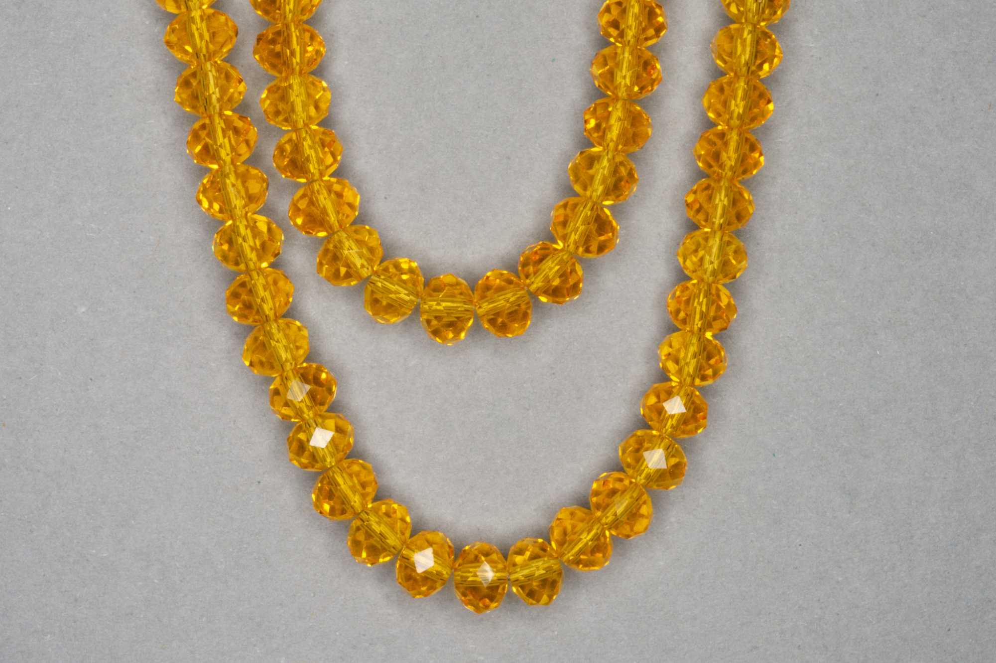 Fire Faceted Glass Beads