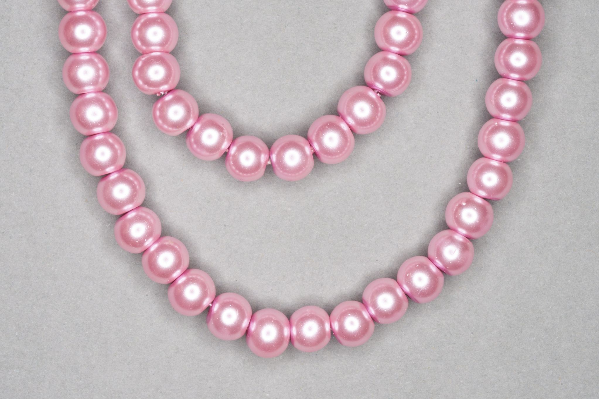 Light Rose Pearl Glass Beads