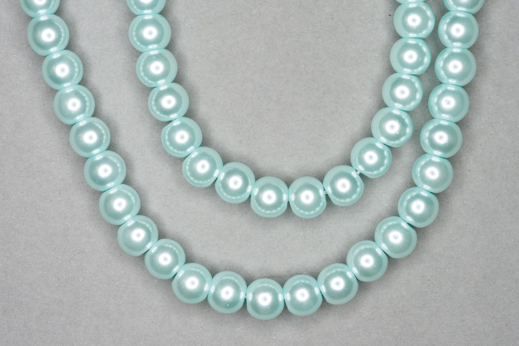 Mint Pearl Glass Beads