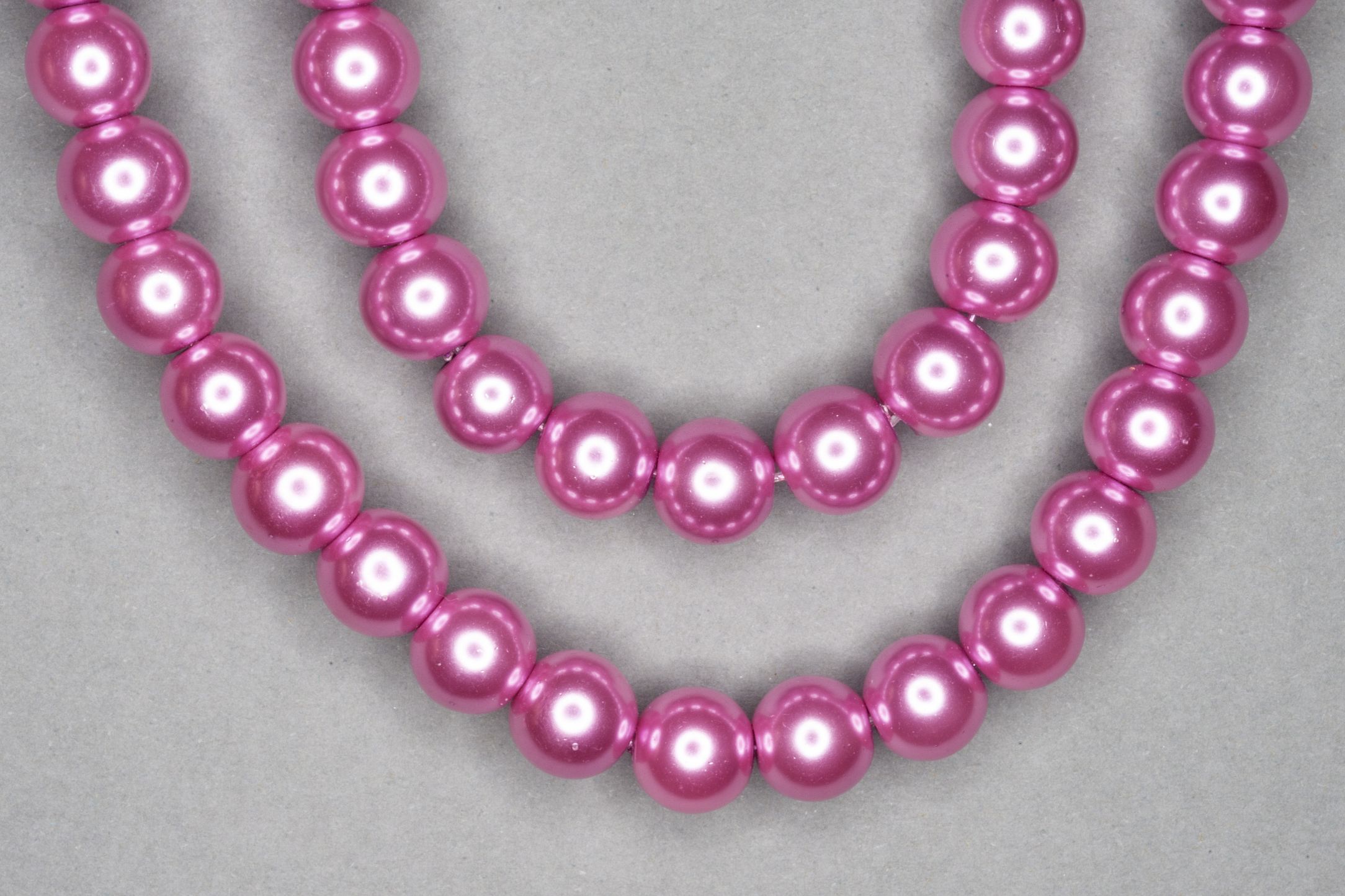 Rose Pearl Glass Beads