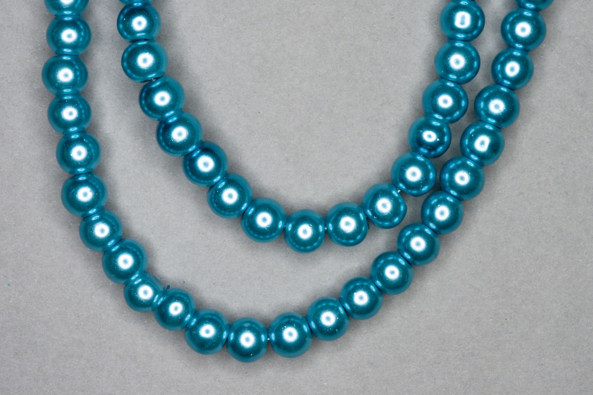 Turquoise Pearl Glass Beads