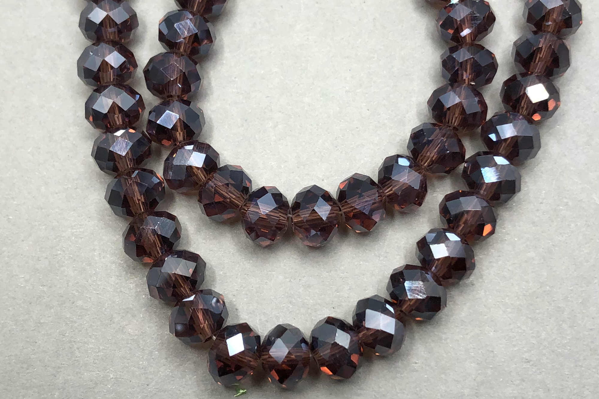 Silver Mulberry Faceted Glass Beads *NEW*