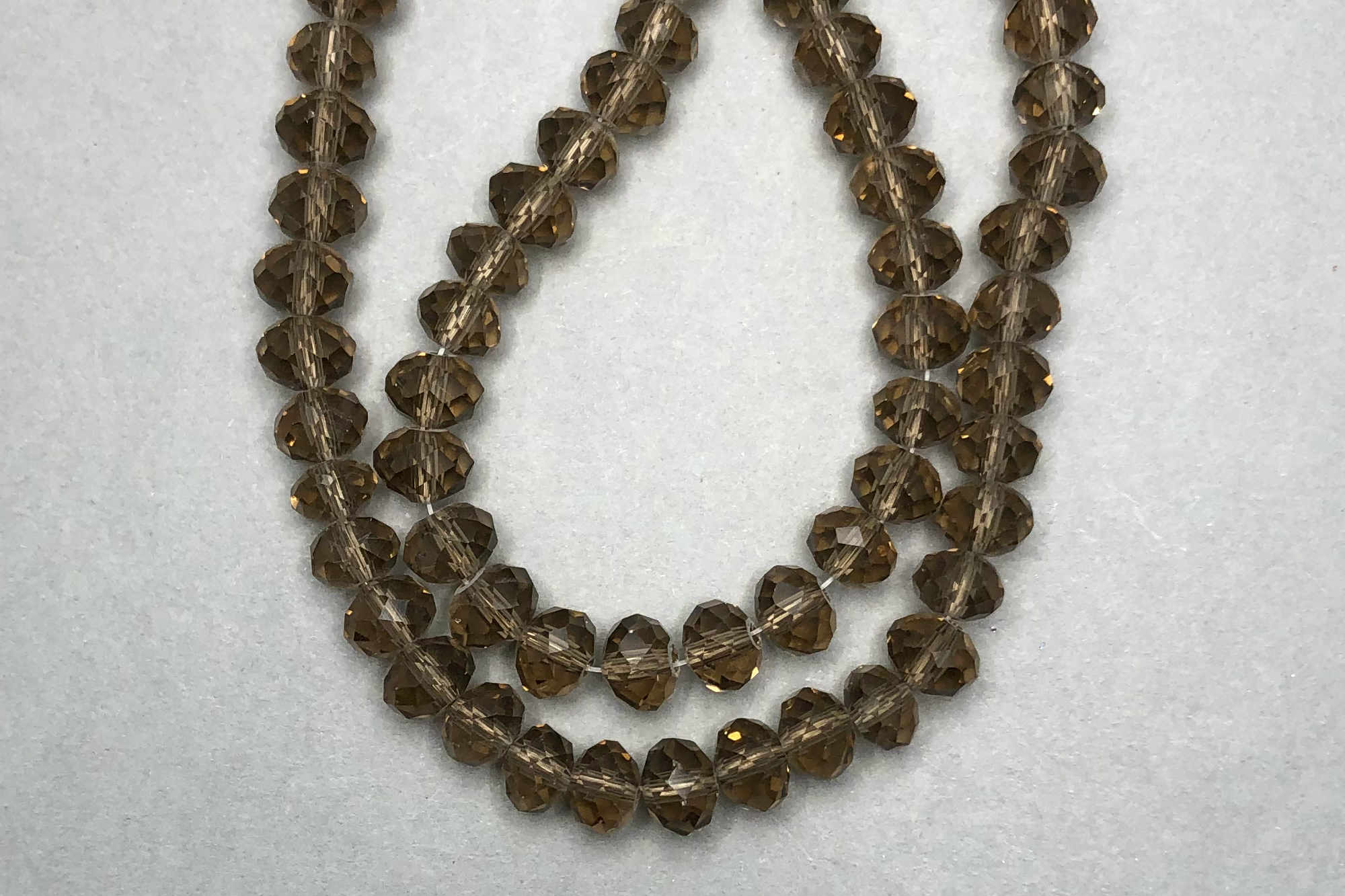 Mocha Faceted Glass Beads *NEW*