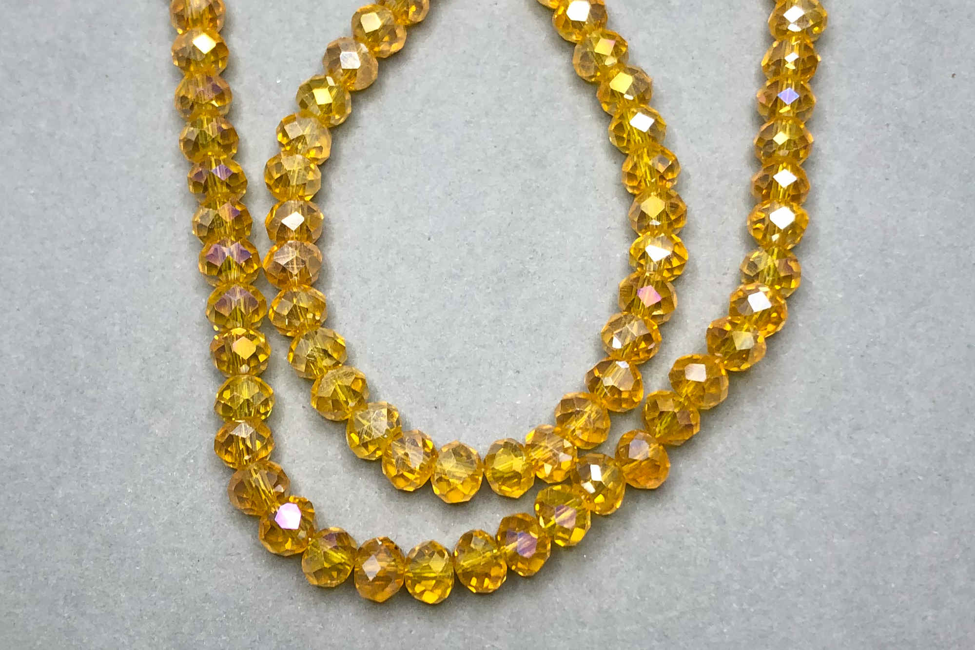 AB Fire Faceted Glass Beads *NEW*