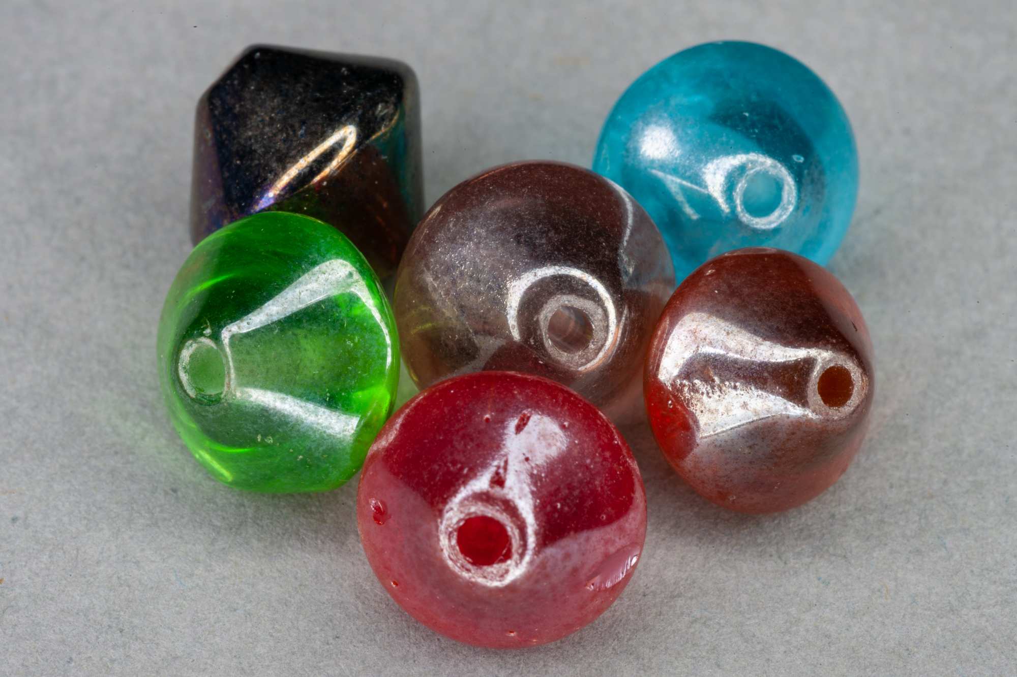 Bicone Lustre Glass Bead, 10mm, 0.8mm Hole