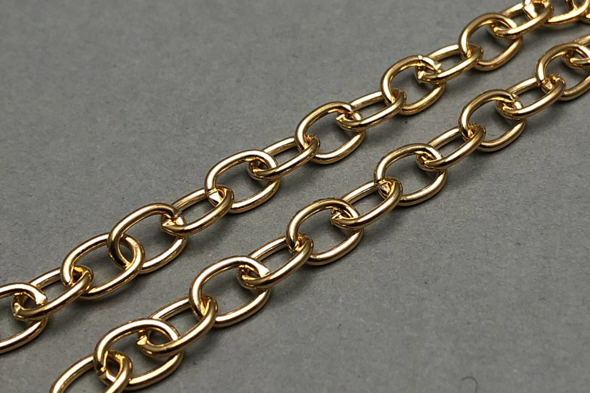 Gold Plated Link Chain 6x5mm