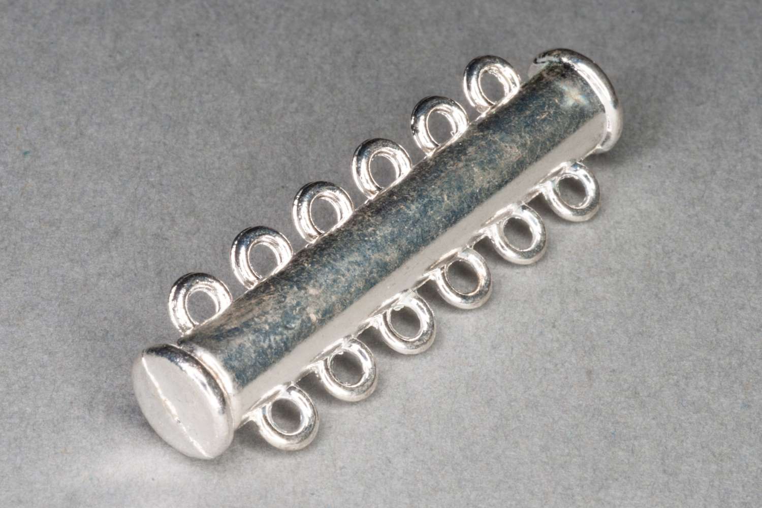 Silver Plated 6 Row Magnetic Clasp
