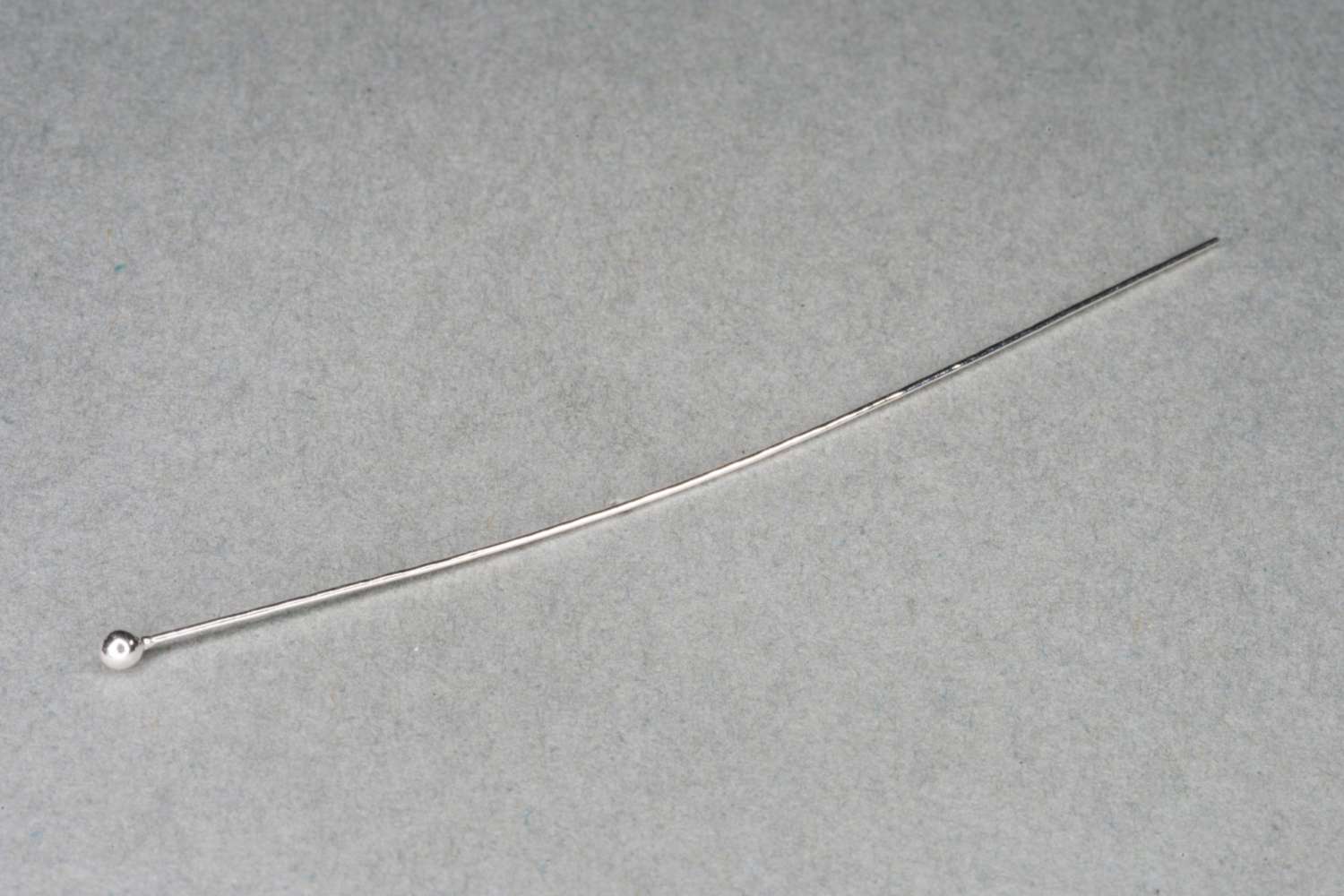 Sterling Silver Ball Head Pin / 5cm