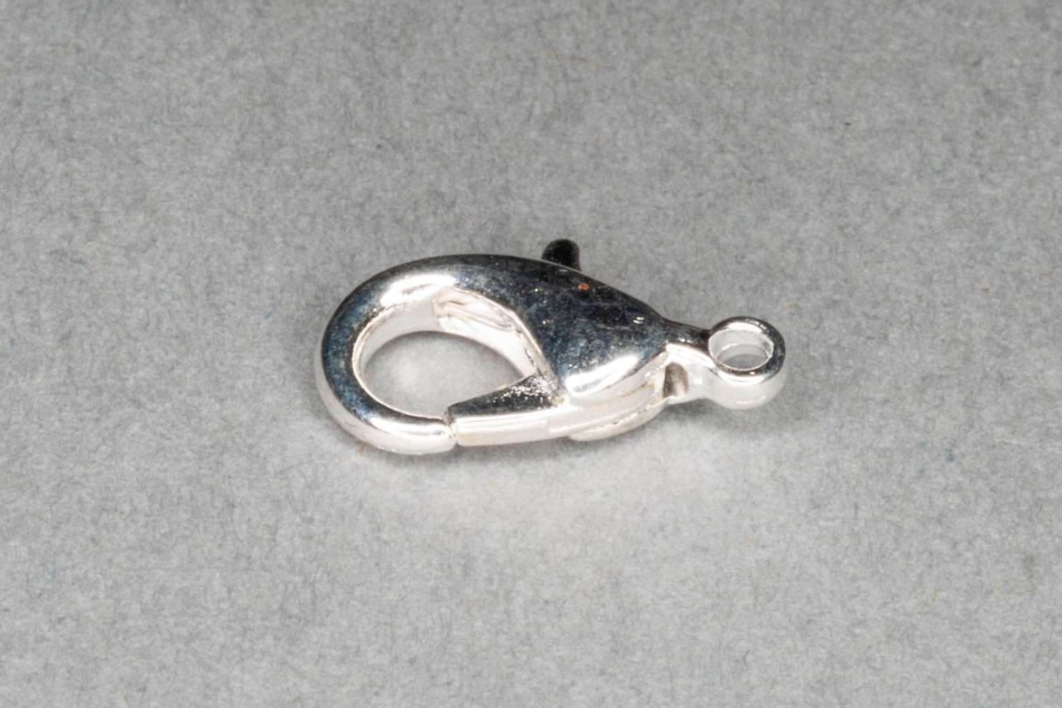 Silver Plated Lobster Clasp, 12mm