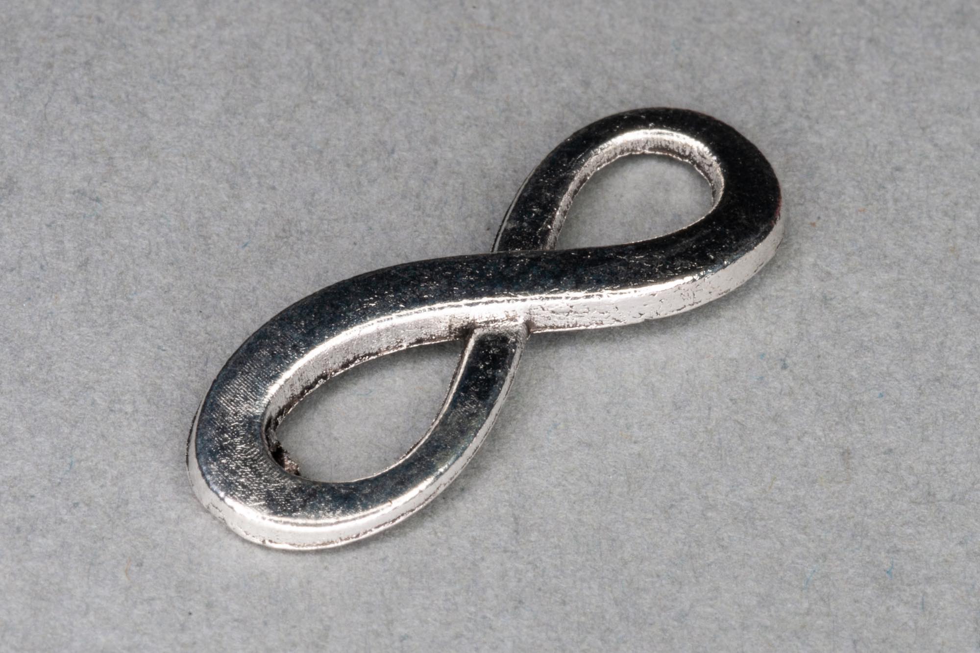 Antique Silver Infinity Charm 23x8mm