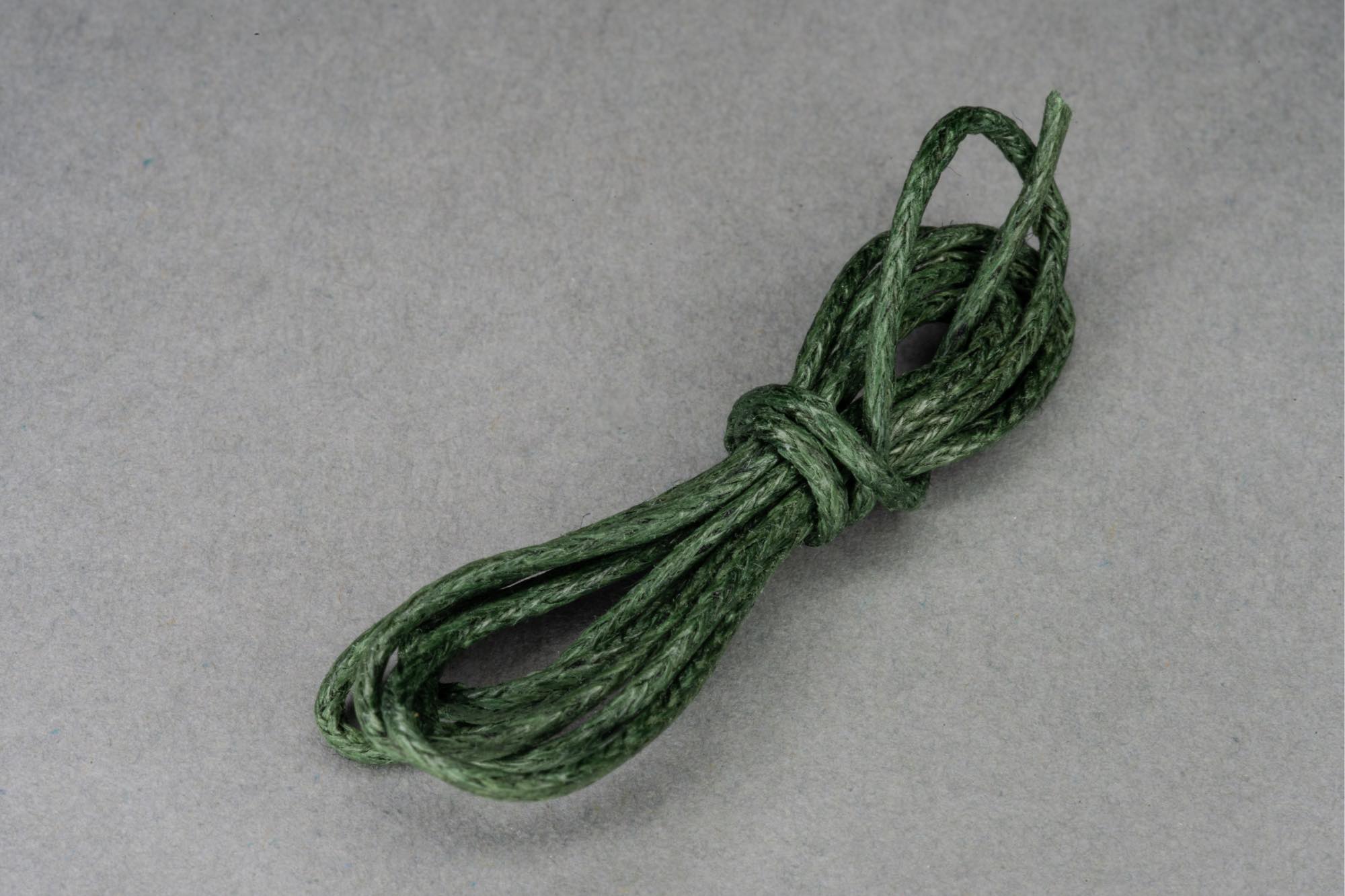 Bottle Green Cotton Cord 1mm, Imitation Leather