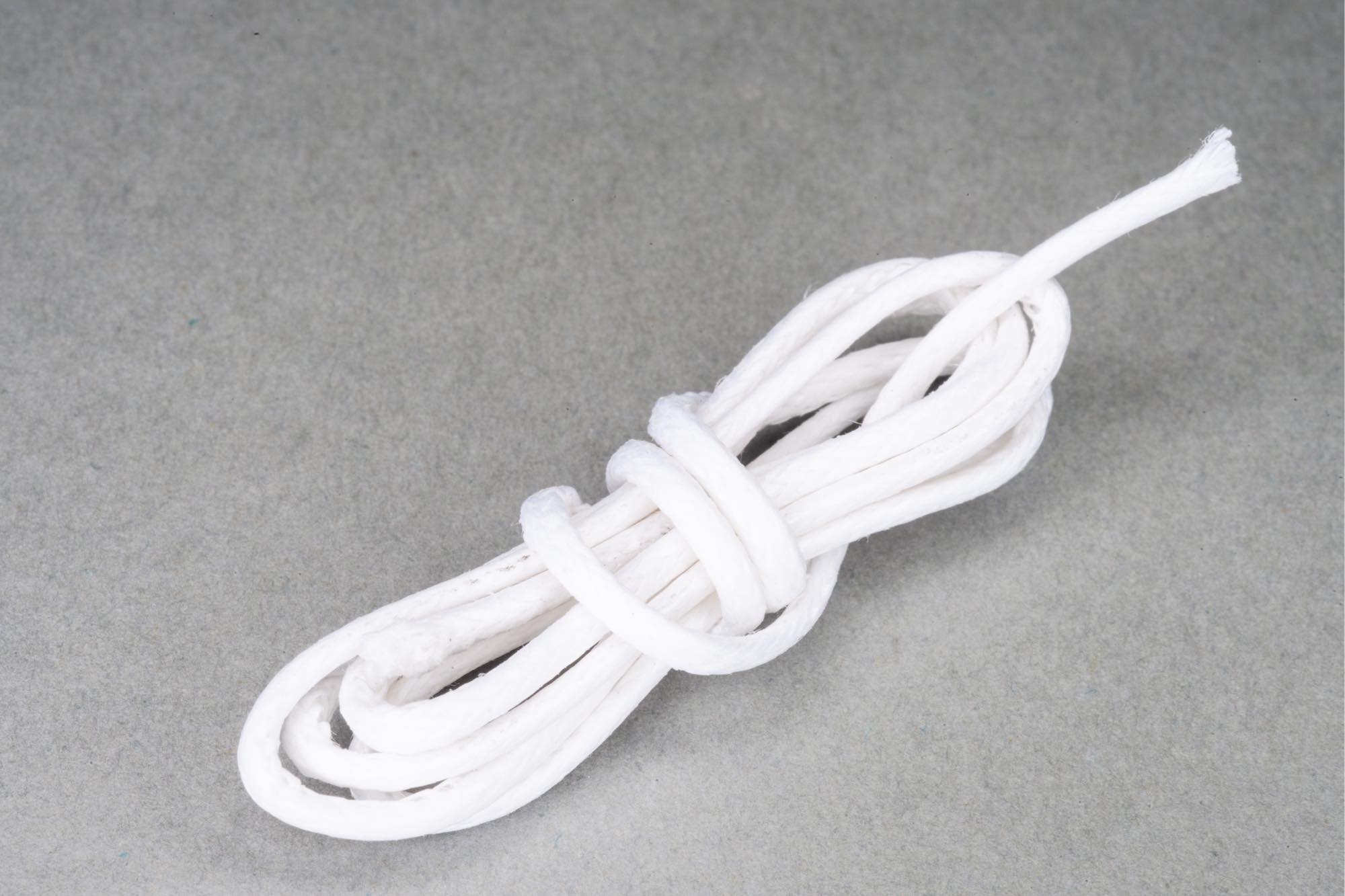 White Cotton Cord 1.5mm, Imitation Leather