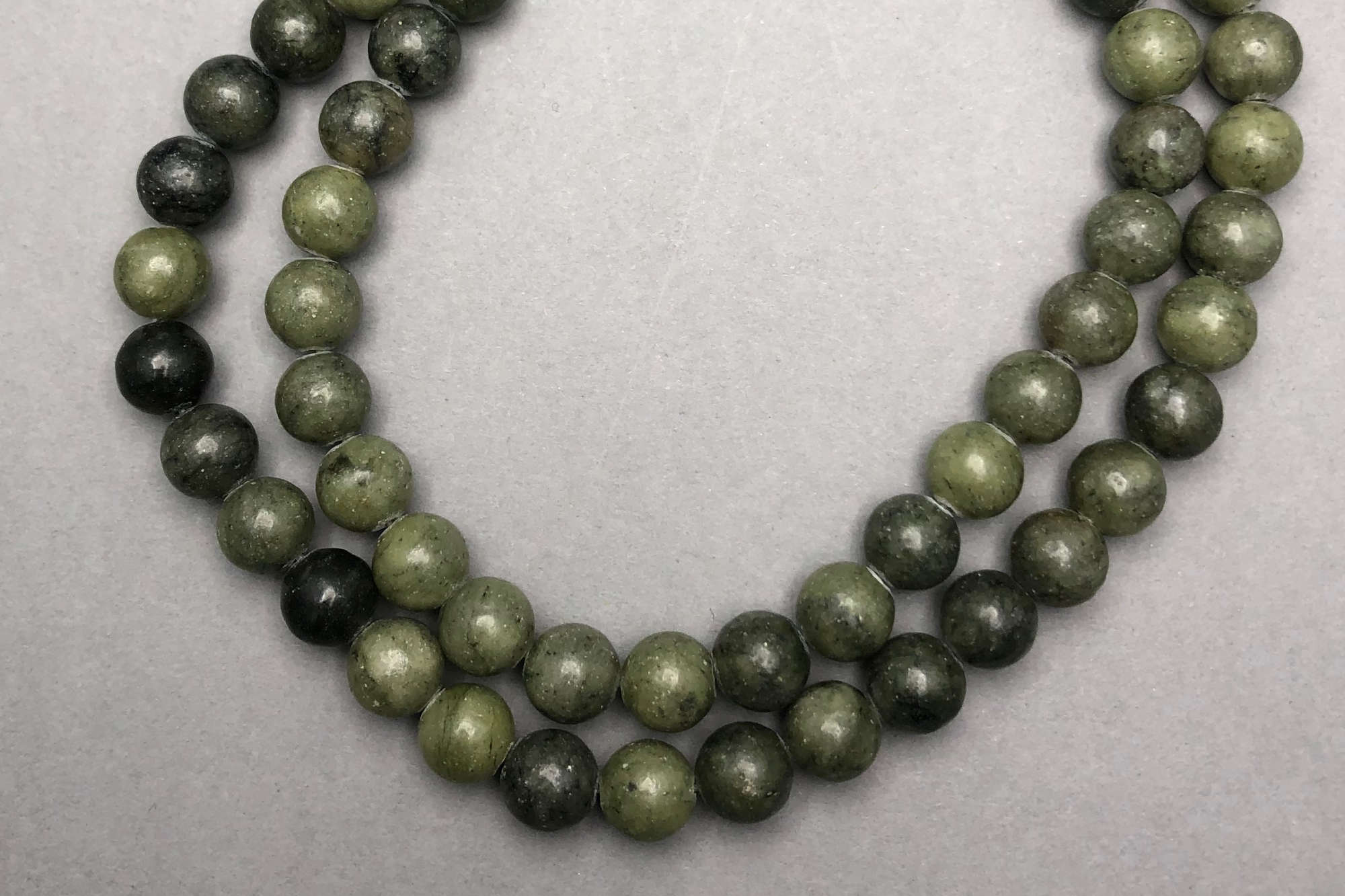 Jade 38cm Strand, 8mm Round Beads
