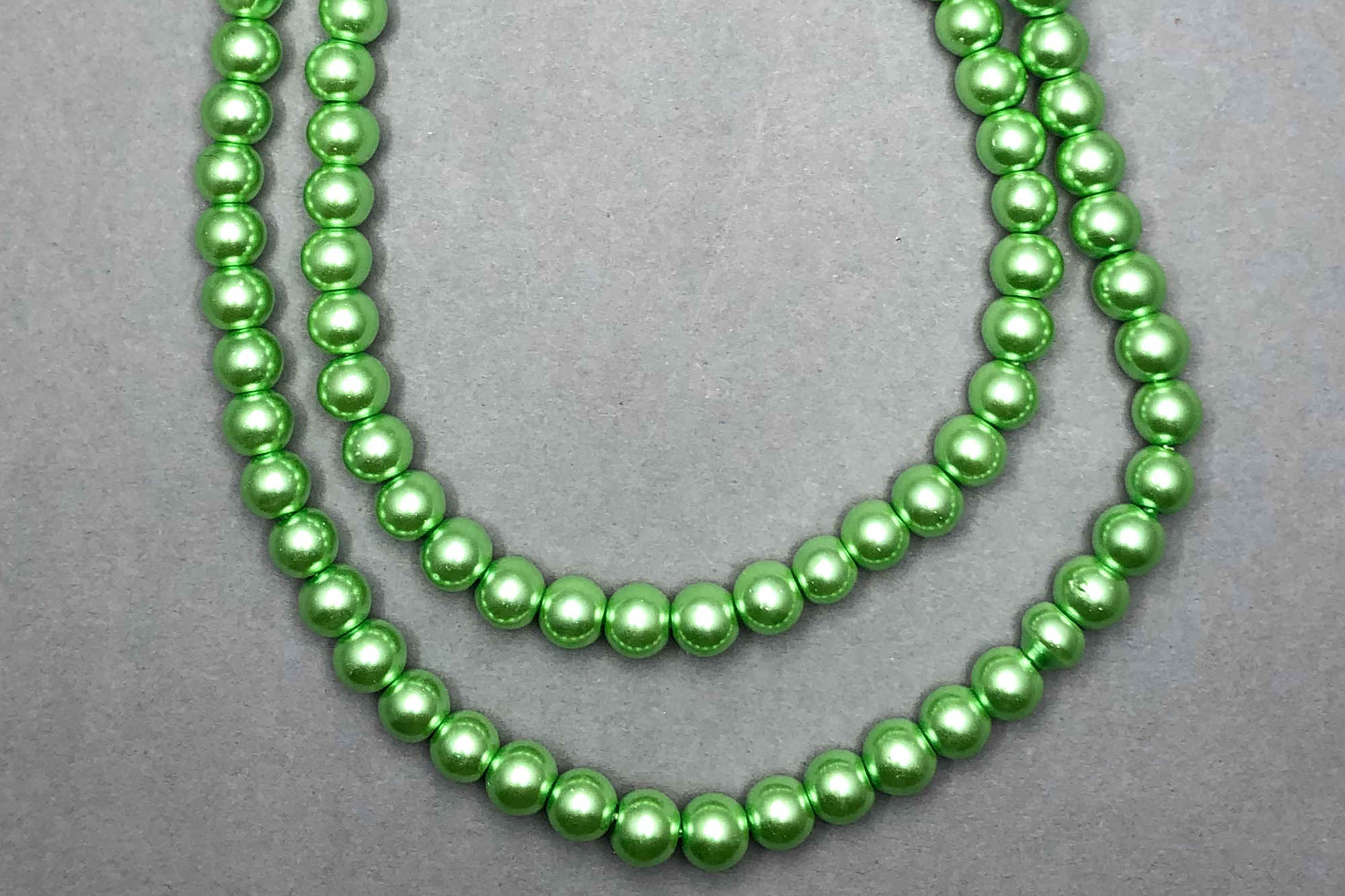 Apple Green Pearl Glass Beads *NEW*