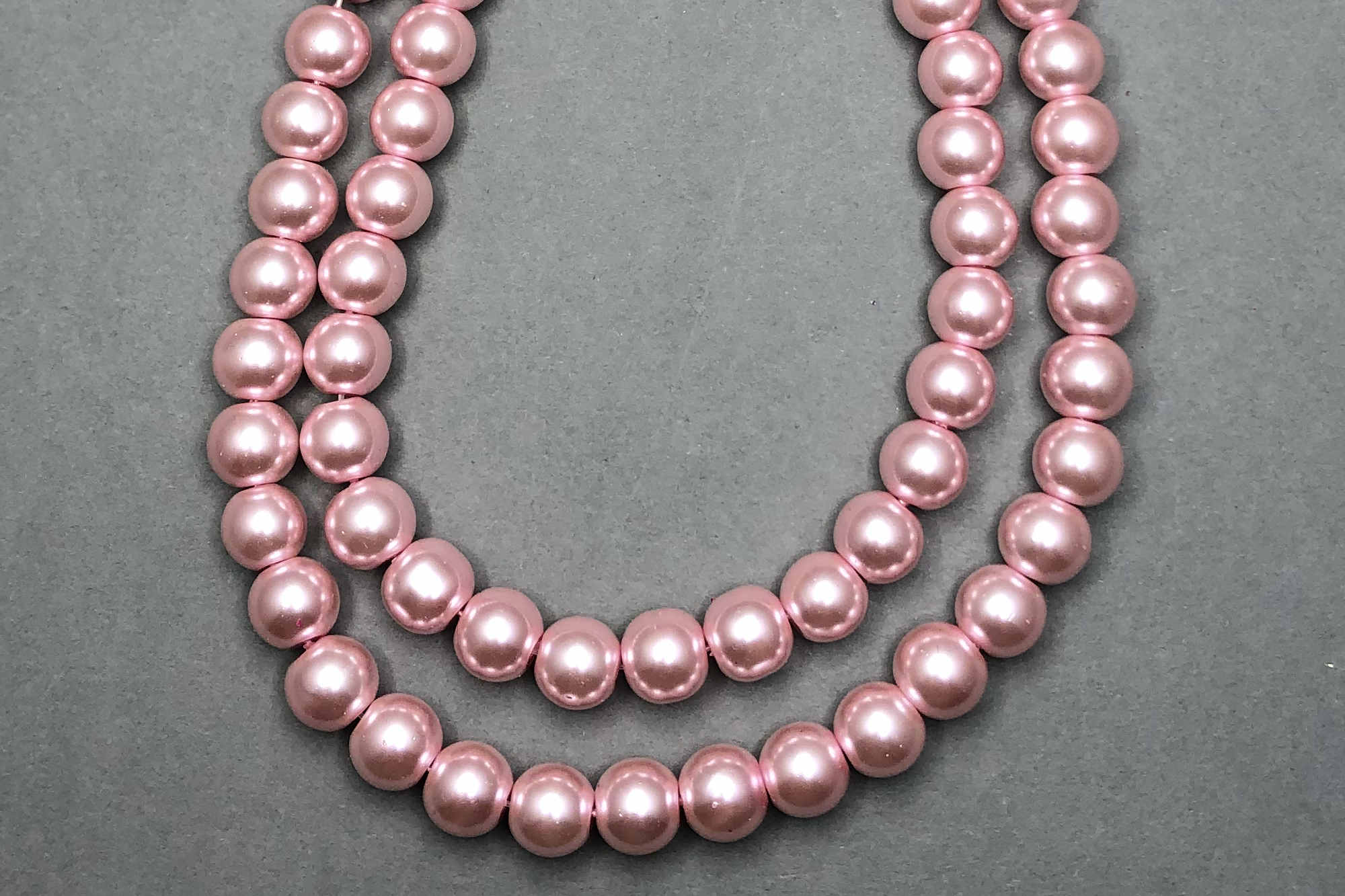 Candy Pink Pearl Glass Beads *NEW*