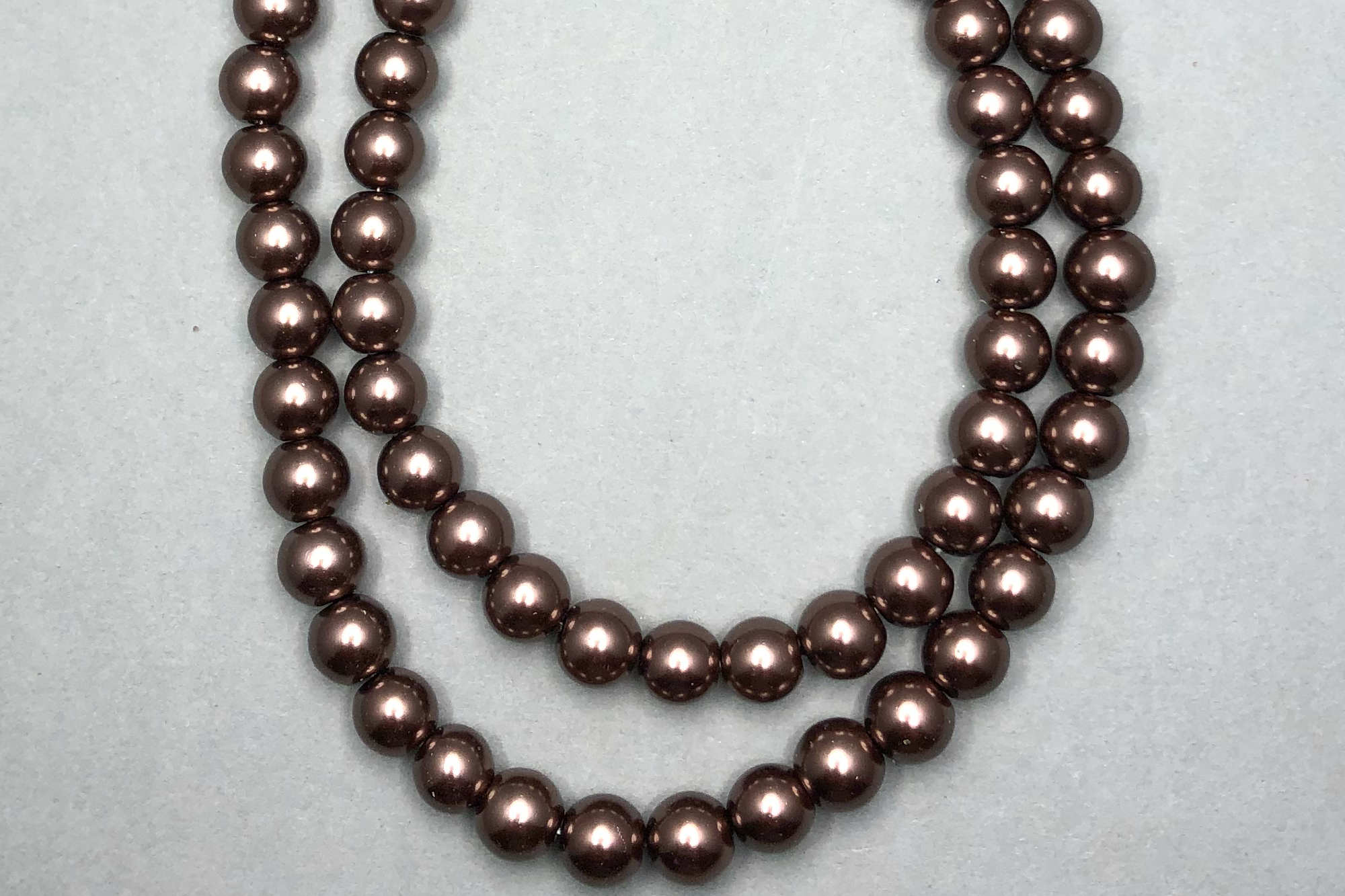 Dark Brown Pearl Glass Beads *NEW*