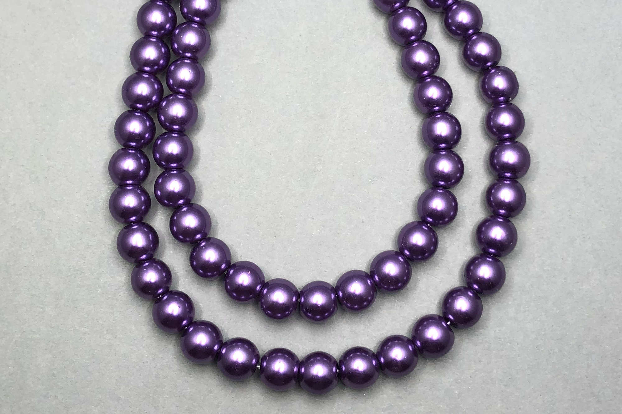 Mid Purple Pearl Glass Beads *NEW*