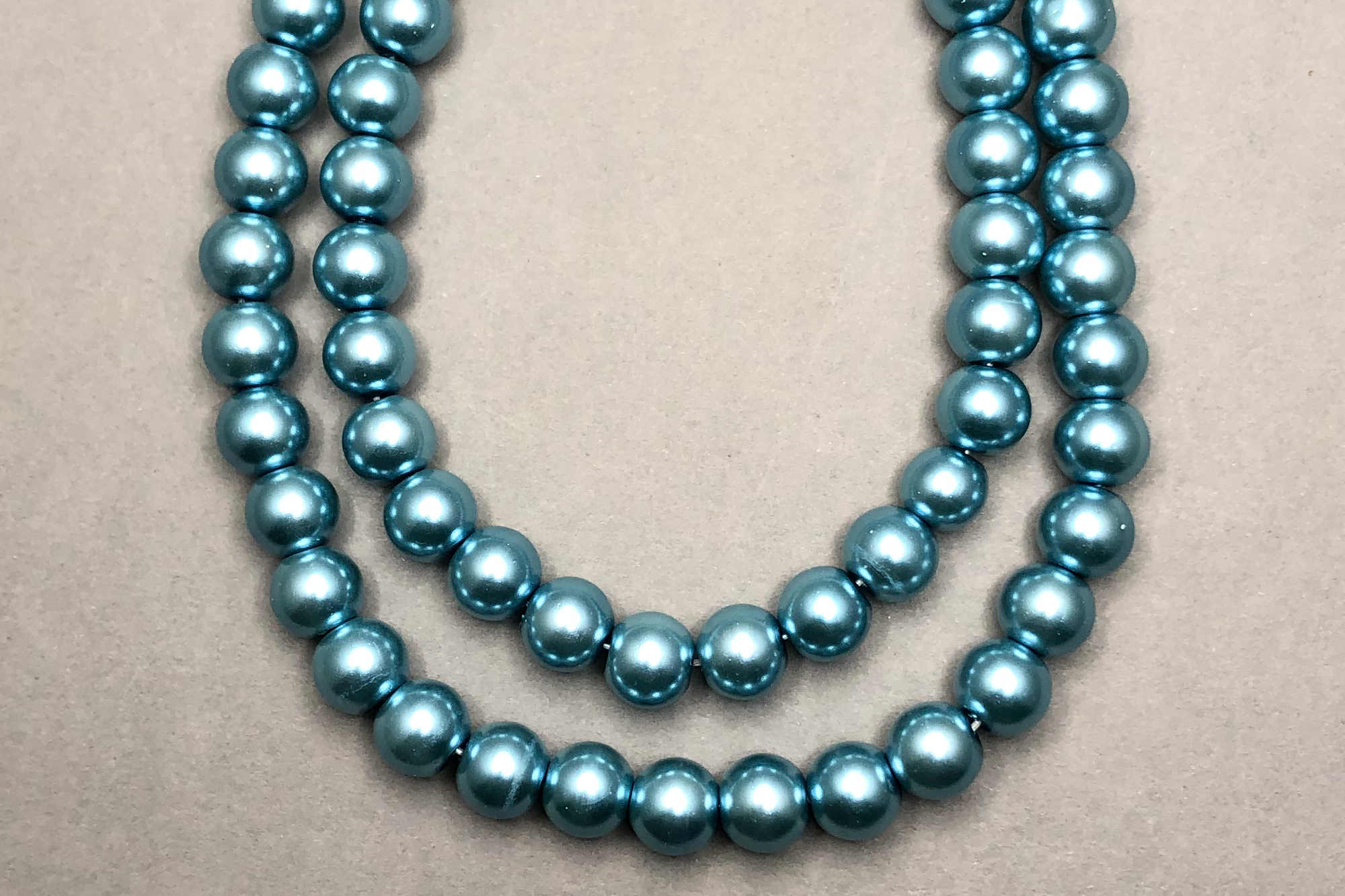 Aqua Blue Pearl Glass Beads *NEW*